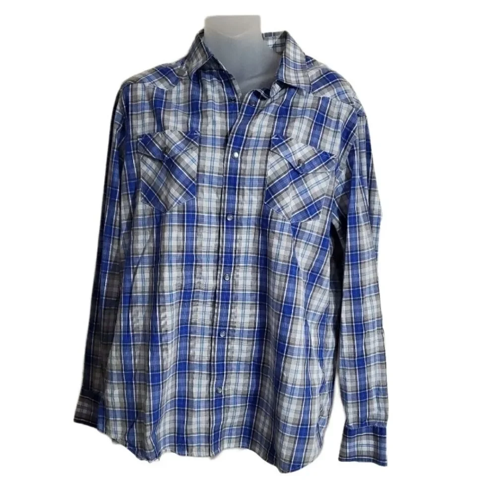 Banana republic checkered long sleeve Sz Large